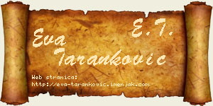 Eva Taranković vizit kartica